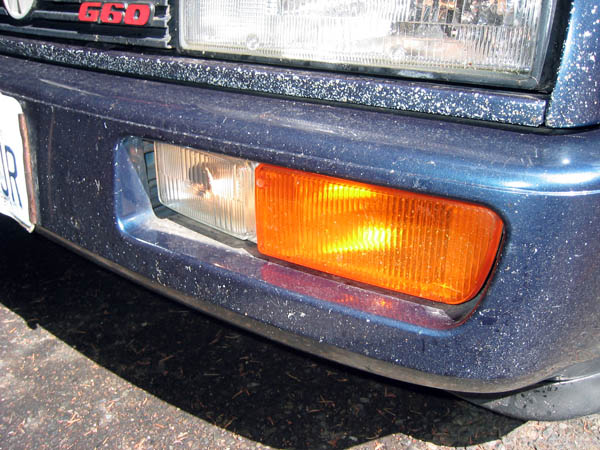Installing Repaired Corrado Fog Light, Left Hand Side with gap